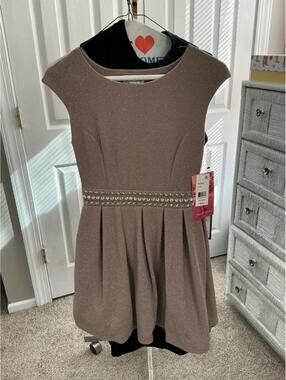 NWT Champagne sparkle cocktail dress